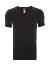 HANRO T-shirt met V-hals Zwart