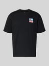 Edwin T-Shirt mit Label-Print Modell 'SUNSET ON FUJI SAN' Black