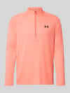 Under Armour sweatshirt met korte ritssluiting en logoprint Koraal