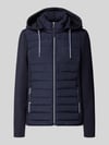 Christian Berg Woman Selection Steppjacke mit Kapuze und Reißverschlusstaschen Dunkelblau