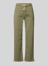 s.Oliver RED LABEL Straight Fit Jeans aus Baumwoll-Mix Modell 'KAROLIN' Oliv