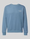 JACK & JONES Sweatshirt mit Label-Print Jeansblau