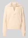 Victoria Beckham Relaxed Fit Pullover aus Woll-Mix Altrosa