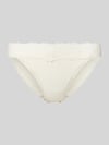 Calvin Klein Underwear Slip mit Spitzenbesatz Offwhite