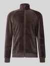 MCNEAL Sweatjacke mit Stehkragen Schoko