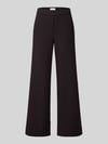 SEDUCTIVE Regular fit wijde broek van viscosemix model 'NALEY' Donkerbruin