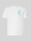 MC2 Saint Barth T-Shirt mit Stitchings Modell 'PORTOFINO' Weiss