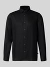 s.Oliver RED LABEL Regular Fit Freizeithemd aus reinem Leinen Black
