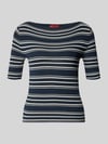 MAX&Co. Slim Fit Strickpullover aus Baumwoll-Mix Modell 'PASATTA' Marine