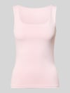PIECES slim fit tank top met u-hals model 'LULA' Roze