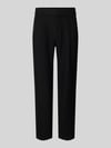 MCNEAL Tapered Fit Leinenhose mit Eingrifftaschen Black