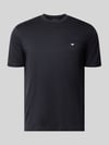 Emporio Armani T-Shirt aus Lyocell-Mix mit Label-Stitching Marine