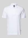 BOSS Regular Fit Poloshirt aus Lyocell-Baumwoll-Mix Modell 'H-PARAS 50' Weiss
