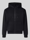JACK & JONES Regular Fit Sweatjacke aus Baumwoll-Mix Modell 'BRADLEY' Black