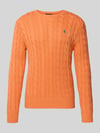 Polo Ralph Lauren Strickpullover mit Label-Stitching Orange Melange