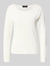 monari Regular fit shirt met lange mouwen van viscosemix Wit