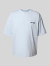 REVIEW T-Shirt mit überschnittenen Schultern Eisblau