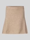 Neo Noir Minirok met wol model 'Gisa' Beige gemêleerd