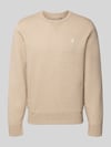 Polo Ralph Lauren Sweatshirt mit Label-Stitching Sand Melange