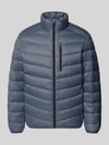 Tom Tailor Denim Regular Fit Steppjacke mit vertikaler Reißverschlussbrusttasche Mittelgrau