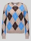 Jake*s Casual Regular Fit Pullover aus reinem Kaschmir Sky