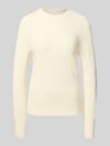 Lacoste Regular Fit Pullover aus reiner Wolle Offwhite