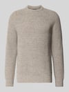 Barbour Gebreide pullover van pure katoen model 'BARBOUR HORSEFORD' Lichtgrijs