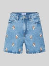 PIECES Regular Fit Jeansshorts aus reiner Baumwolle Modell 'SKY' Jeansblau