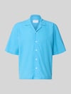 Lindbergh Cropped Freizeithemd aus Leinen-Baumwoll-Mix Ocean
