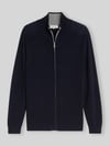 Tom Tailor Regular Fit Strickjacke aus reiner Baumwolle Marine