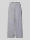 ICHI Wide Fit Stoffhose mit Viskose-Anteil Modell 'Kate' Hellgrau
