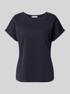 Christian Berg Woman t-shirt met viscose Donkerblauw