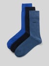 BOSS Sokken met labeldetail in set van 3 Blauw