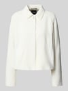 BOSS Regular fit korte blazer van pure viscose Offwhite