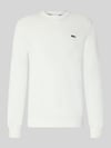 Lacoste Regular Fit Pullover aus Baumwoll-Mix Offwhite