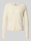 MOS MOSH Regular Fit Strickjacke aus Woll-Alpaka-Mix Modell 'Almine' Ecru