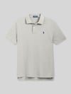 Polo Ralph Lauren Slim Fit Poloshirt aus reiner Baumwolle Hellgrau