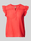 Soyaconcept Blusenshirt mit kurzer Knopfleiste Modell 'FABIANA' Koralle