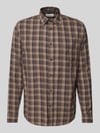 ARMEDANGELS Regular Fit Freizeithemd mit Label-Stitching Modell 'NOAAMOS' Hellbraun