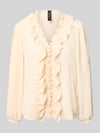 Marc Cain Blouse met ruches en V-hals Beige