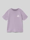 JACK & JONES T-shirt z Bawełna Jasnośliwkowy