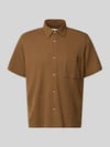 s.Oliver RED LABEL Regular Fit Freizeithemd aus Baumwoll-Mix Schoko