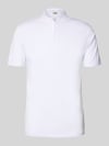 DRYKORN Slim Fit Poloshirt mit Stehkragen Modell 'LOUIS' Weiss