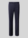 JOOP! COLLECTION Spodnie od garnituru męskie JOOP! Collection;Mieszanka bawełny i elastanu;Krój slim fit;Model ‘Blayr’;Jednolity kolor;Kanty;Szerokość w pasie w rozmiarze 50: 43 cm;Długość wewnętrzna nogawki w rozmiarze 50: 80 cm Ciemnoniebieski