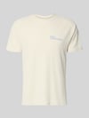 HALO t-shirt z nadrukiem z logo model 'SORONA' Złamany biały