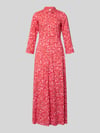 YAS Hemdblusenkleid aus Viskose mit Knopfleiste Modell 'SAVANNA' Pink