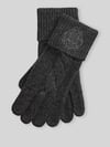 Lauren Ralph Lauren Handschuhe aus Wolle mit Logo-Stitching Dunkelgrau