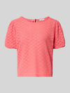 MORE & MORE Strickshirt mit Puffärmeln Pink