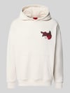 HUGO Regular Fit Hoodie aus reiner Baumwolle Modell 'DAGETHOOD' Weiss