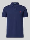 Polo Ralph Lauren Slim Fit Poloshirt mit Logo-Stitching Dunkelblau